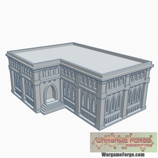 gothic building 92 g092 wargame forge Toys & Games Tabletop Characters Creatures Sci-Fi Universe 3D Printable Terrain Board Store 40k epic terrain 6mm battletech 8mm adeptus titanicus 3d print model - Mito3D