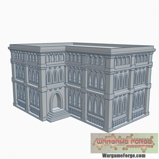 gothic building 93 g093 wargame forge Toys & Games Tabletop Characters Creatures Sci-Fi Universe 3D Printable Terrain Board Store 40k epic terrain 6mm battletech 8mm 3d print model - Mito3D
