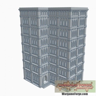 gothic building 98 g098 wargame forge Toys & Games Tabletop Characters Creatures Sci-Fi Universe 3D Printable Terrain Board Store 40k epic terrain 6mm battletech 8mm adeptus titanicus 3d print model - Mito3D