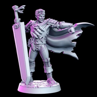 garth - human soldier- 32mm dnd rn estudio Toys & Games Tabletop Characters Creatures Fantasy Universe Board Store rpg 3d print model - Mito3D