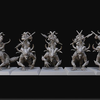 mounted longhorn unit raven twin miniatures Toys & Games Tabletop Characters Creatures Fantasy Universe Board Store 40k warhammer chariot beastmen 40000 ageofsigmar aos raventwinminiatures 3d print model - Mito3D