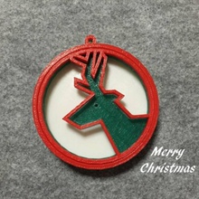 deer ring christmas & garden 3d print model - Mito3D