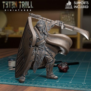elf infantry 02 pre-supported tytantroll miniatures Toys & Games Tabletop Characters Creatures Fantasy Universe Board Store creature dragons dungeons fantasy rings lord dnd fighting dancing woodland bowman presupported woodlands 3d print model - Mito3D