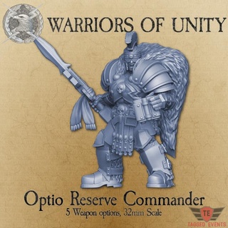 warriors unity - optio reserve commander tagged events Toys & Games Tabletop Characters Creatures Fantasy Universe Board Store warhammer 30k unification thunderwarriors 3d print model - Mito3D