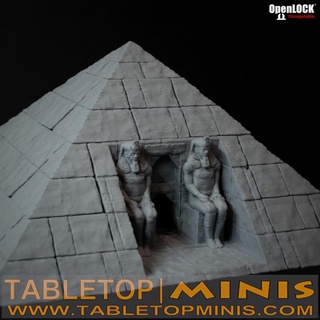 egyptian pyramid walls tabletopminis Toys & Games Tabletop Characters Creatures Fantasy Universe Board Store 3D Printable Terrain ancient building desert egypt mummy tomb monument openlock eqyptian 3d print model - Mito3D