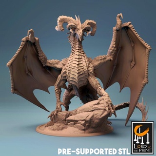 elder black dragon lord print Toys & Games Tabletop Characters Creatures Fantasy Universe Board Store dnd 3d print model - Mito3D