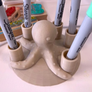 octopus pen holder philippe barreaud Accessibility Home & Garden Office Pen Holders sharpie penholder sharpieholder 3d print model - Mito3D