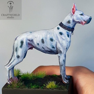 3 x great dane 75&32mm presupported printomancer big dog realistic scooby dogs 3d print model - Mito3D