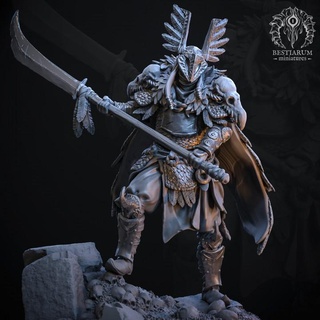 ishin - desert storm bestiarum miniatures Toys & Games Tabletop Characters Creatures Fantasy Universe Board Store fantasy fighter leader warrior 32mm tribe 3d print model - Mito3D