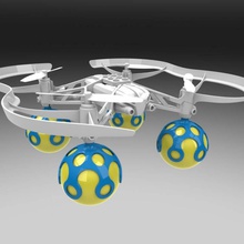 papagaio minidrone carros alegóricos gadgets aparelhos eletrônicos design fdm float drone carga ar riko flotteur 3d print model - Mito3D