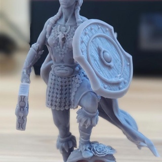 chasseur crânes Roland med jouets Jeux table personnages créatures fantaisie univers planche 3d stl jeu miniatures modèle rpg guerrier sla résine minis remix msla hq détaillé 3d print model - Mito3D