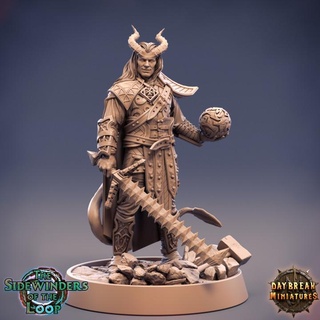 emil luckso - sidewinders loop daybreak miniatures Toys & Games Tabletop Characters Creatures Fantasy Universe Board Store dragons dungeons spear sword mage tabletop wargame tiefling 32mm 75mm 3d print model - Mito3D