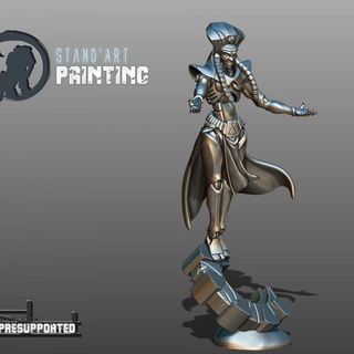ashanti stand'art painting  Toys & Games Tabletop Tabletop Characters & Creatures Fantasy Universe Tabletop Tabletop Characters & Creatures Board Games Tabletop 40k egyptian female goddess hero queen space warhammer zombie tech mecha scifi immortal pharaon stargate shard necrons xenos spacezombie  3d print model - Mito3D