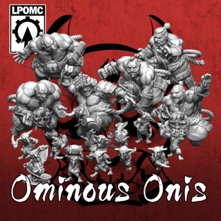 ominous onis fantasy football full team pre supported chih-te yu Toys & Games Tabletop Characters Creatures Fantasy Universe Board Store game tabletop ogre blocker blood bowl kicker gnoblar 3d print model - Mito3D