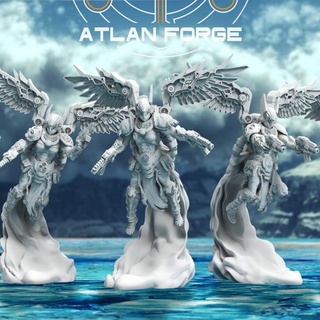 asgardian valkyries atlan forge Toys & Games Tabletop Characters Creatures Sci-Fi Universe Board 3d print fantasy game mini rpg sci-fi space miniature scifi tabletop wargame bits nordic valkyrie sisters grimdark 3d print model - Mito3D