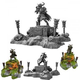 ruined minotaur statue scatter tabletop terrain michael wood Toys & Games Tabletop Characters Creatures Fantasy Universe Board 3D Printable Terrain fantasy warhammer dungeonsanddragons wargame ruins dnd ruin sigmar ageofsigmar ttrpg 3d print model - Mito3D