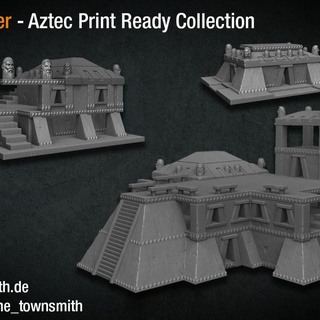 aztec print ready collection christopher adam Toys & Games Tabletop Characters Creatures Fantasy Universe Board Store 3D Printable Terrain townbuilder print-ready-buildings 3d print model - Mito3D
