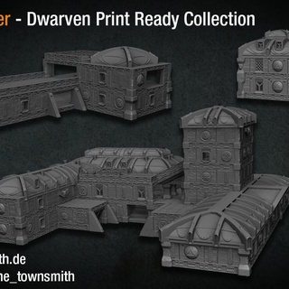 dwarven print ready collection christopher adam Toys & Games Tabletop Characters Creatures Fantasy Universe Board Store 3D Printable Terrain townbuilder print-ready-buildings 3d print model - Mito3D