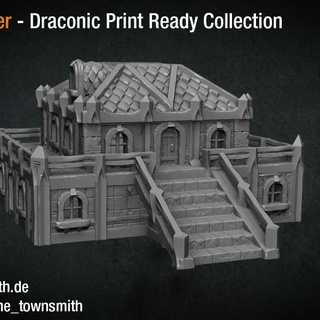 draconic print ready collection christopher adam Toys & Games Tabletop Characters Creatures Fantasy Universe Board Store 3D Printable Terrain townbuilder print-ready-buildings collention 3d print model - Mito3D