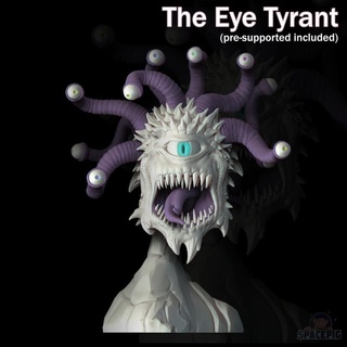 eye tyrant commander spacepig Toys & Games Tabletop Characters Creatures Fantasy Universe Board Store dragons dungeons monster teeth miniature orb beholder 3d print model - Mito3D