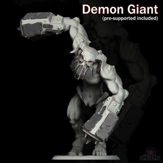 abyssal obliterator commander spacepig Toys & Games Tabletop Characters Creatures Fantasy Universe Board Store demon devil giant metal monster undead miniature fiend ogre dnd crusher 3d print model - Mito3D