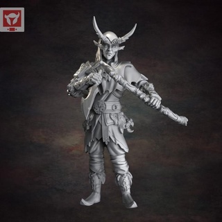 archer viking demon red clay collectibles Toys & Games Tabletop Characters Creatures Fantasy Universe Board Store 3d print model - Mito3D