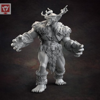 demon brute branch horns red clay collectibles Toys & Games Tabletop Characters Creatures Fantasy Universe Board Store big viking 3d print model - Mito3D