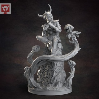 demon child bard norse rock red clay collectibles Toys & Games Tabletop Characters Creatures Fantasy Universe Board Store viking kid 3d print model - Mito3D
