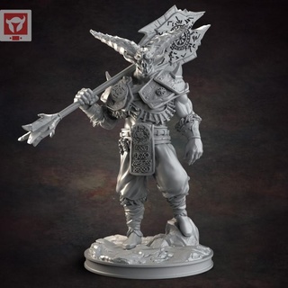 executioner- standard pose red clay collectibles Toys & Games Tabletop Characters Creatures Fantasy Universe Board Store demon viking 3d print model - Mito3D
