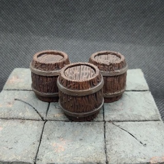 barrel scatter terrain liem prefontaine Toys & Games Tabletop accessories Characters Creatures Fantasy Universe 3D Printable Terrain Board fantasy mini miniature tabletop 28mm dnd 32mm 3d print model - Mito3D