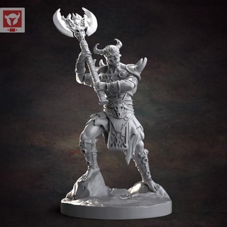 demon viking infantry 5 red clay collectibles Toys & Games Tabletop Characters Creatures Fantasy Universe Board Store 3d print model - Mito3D