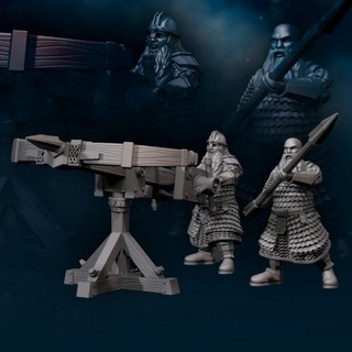 dwarf ballista davale games Toys & Games Tabletop Characters Creatures Fantasy Universe Board 3dprint patreon davalegames 3d print model - Mito3D
