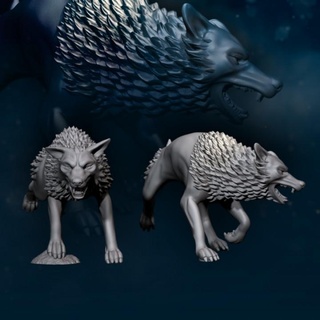 2x savage wargs davale games Toys & Games Tabletop Characters Creatures Fantasy Universe Board 3dprint patreon warg davalegames 3d print model - Mito3D
