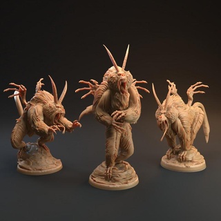 nyovuu baboons - presupported dragon trappers lodge Toys & Games Tabletop Characters Creatures Fantasy Universe Board Store beast boss claws creature dungeons rpg scary wings scream tabletop dnd winged savannah letona dtl 3d print model - Mito3D