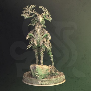 gentle forest spirit - gwynevel dm-stash Toys & Games Tabletop Characters Creatures Fantasy Universe Board animal beast creature deer nature deity fey 3d print model - Mito3D