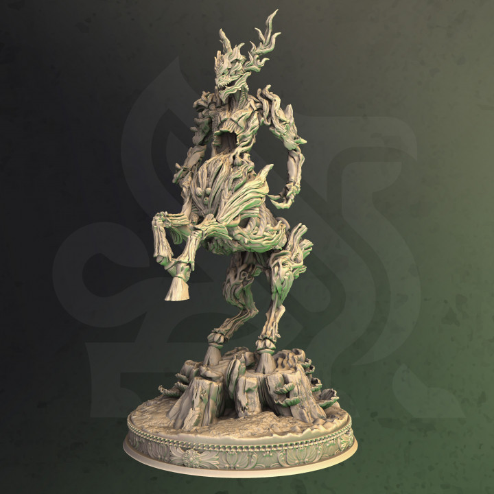 angered forest spirit - melwyn dm-stash Toys & Games Tabletop Characters Creatures Fantasy Universe Board boss creature fantasy monster deity evil enemy dnd fey 3D print model - Mito3D