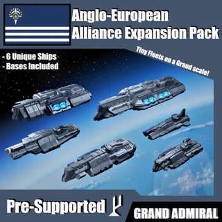 sci-fi ships expansion pack - anglo european alliance presupported grand fleet admiral tabletop Toys & Games Tabletop Characters Creatures Fantasy Universe Vehicles Machines Board Store battle game gaming ship space spaceship vehicle scifi aliens 3d print model - Mito3D