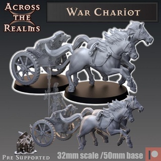 war chariot across realms Toys & Games Tabletop Characters Creatures Fantasy Universe Board Store ancient gaming greece rpg horse tabletop dnd pathfinder 5e chessenta 3d print model - Mito3D
