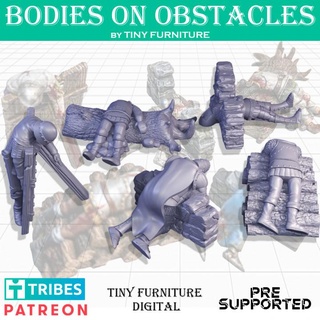 bodies obstacles harvest war tiny furniture Toys & Games Tabletop Characters Creatures Fantasy Universe Board 3D Printable Terrain miniatures rpg roleplaying tabletop markers wargame d&d dnd pathfinder casualty 3d print model - Mito3D