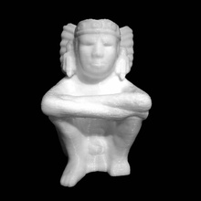seated figure xiuhtechtli british museum london scan 3d print model - Mito3D
