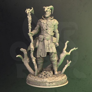 tiefling druid - noranor dm-stash Toys & Games Tabletop Characters Creatures Fantasy Universe Board Store character caster woods spellcaster npc 3d print model - Mito3D