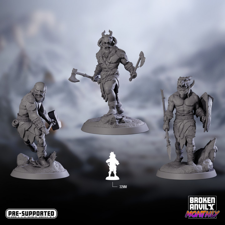 bam Patreon 3 Monat Loyalität Belohnung gebrochen Amboss Miniaturen Spielzeuge Spiele Tischplatte Zeichen Kreaturen Fantasie Universum Tafel Riese dnd Jotun frostgiant ttrpg 3D print model - Mito3D