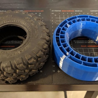 54 pneu inserir 22 roda Daniel anguita poupar partes RC carros veículos rc espuma 3d print model - Mito3D