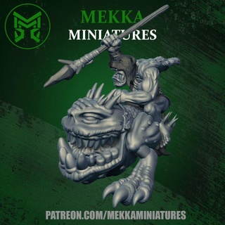 orc riding chompa mekka miniatures Toys & Games Tabletop Characters Creatures Sci-Fi Universe Board Store 40k beast fantasy ork warhammer mounted mordheim squig gorkamorka 3d print model - Mito3D