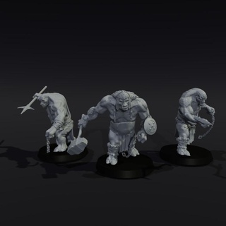 3 tombée Royaume trolls medbury miniatures jouets Jeux table personnages créatures fantaisie univers planche boutique troll mesbg serment 3d print model - Mito3D