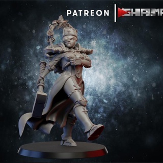 red sisters 3 roses support ready ghamak Tabletop Characters & Creatures Sci-Fi Universe 40k sci-fi warhammer miniature wargame dnd wh sororitas 3d print model - Mito3D