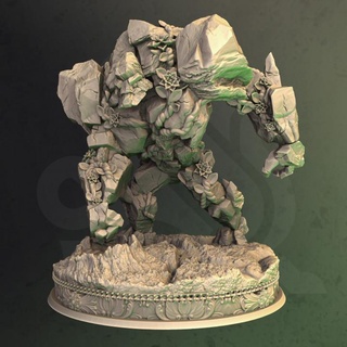rock golem - lazlus dm-stash Toys & Games Tabletop Characters Creatures Fantasy Universe Board nature stone earth guardian elemental fey conjuration 3d print model - Mito3D