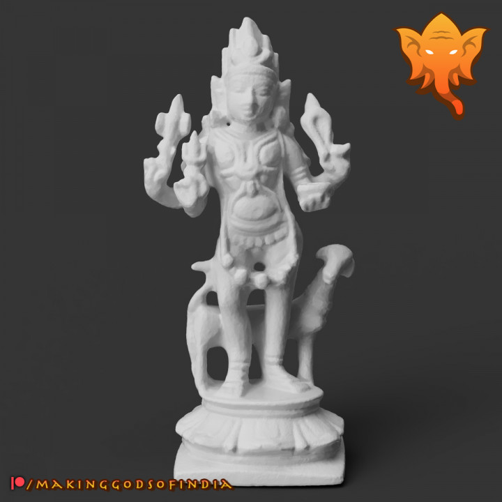 kalabhairava fearsome form shiva mgoi Scan the World Education Art Home & Garden Homeware Ornaments god hindu india 3D print model - Mito3D