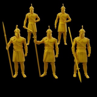 athenian warriors 5 pieces yourneighborknight minis Toys & Games Tabletop Characters Creatures Fantasy Universe Board Store army fighter greek shield spear sword warrior athens 3d print model - Mito3D