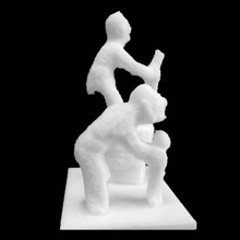 limestone figure man boy british museum london scan 3d print model - Mito3D